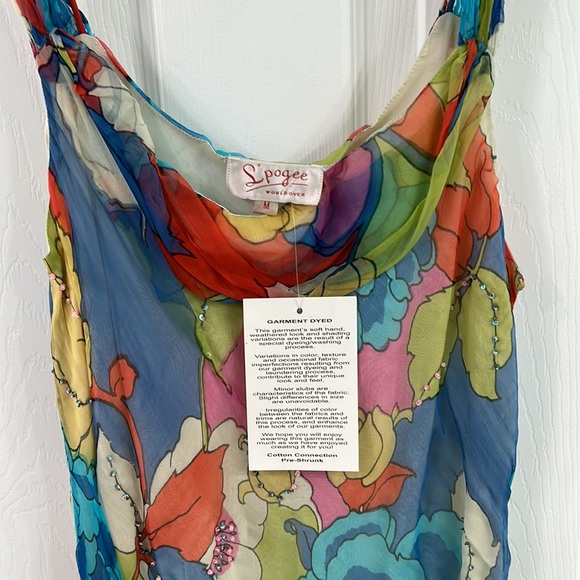 Never worn/with tags sleeveless dress.  Size medium. - Picture 2 of 4